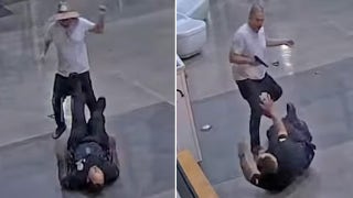 'I'm starting to black out!': Video shows police officer calling for help after being brutally attacked in police station