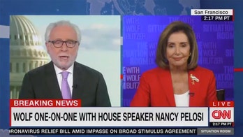 Pelosi lashes out at CNN's Wolf Blitzer as GOP 'apologist' during testy exchange on stalled COVID stimulus
