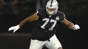 Raiders OL Trent Brown remains hospitalized after IV mishap