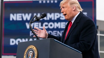 Trump insists US 'rounding the turn' on coronavirus pandemic at New Hampshire rally