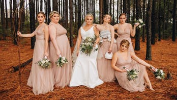 Breastfeeding bridesmaid posed while pumping milk during wedding photoshoot, picture goes viral