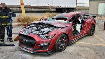 Firefighters destroy $90,000 Mustang Shelby GT500 ... here's why