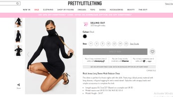 PrettyLittleThing's new bodycon dress, with attached face mask, sells out after English model wears it