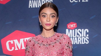 Sarah Hyland steps out in a stunning sheer look and ‘VOTE’ mask at 2020 CMT Music Awards
