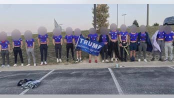 Students bring 'Make America Great Again' sign to football game; Nebraska principal defends political speech