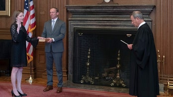 Barrett officially becomes Supreme Court justice as John Roberts administers oath in private ceremony