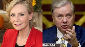 Jane Lynch mocks Sen. Lindsey Graham for aside about campaign financing during Amy Coney Barrett hearing