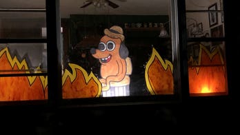 Indiana home's Halloween decorations recreate 'This is fine' meme, deemed 'perfect' for 2020