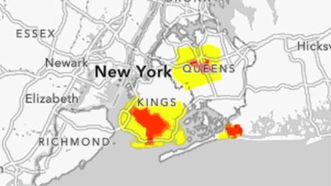 NYC releases coronavirus outbreak map