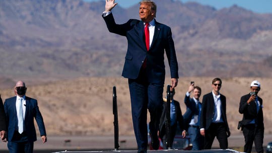Trump gives Arizona's McSally 'one minute' onstage during rally as she lags in polls