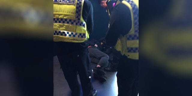 One of the suspects was found sleeping in the bathroom.