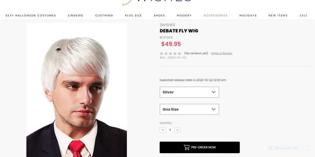 Just in time for Halloween, an online shop has flown to stock a bug-bedecked white wig inspired by the now-viral fly that landed in Vice President Mike Pence’s hair during the vice presidential debate on Wednesday night.