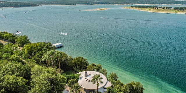 This distinctive house outside Austin, Texas is on the market asking $2.2 million. (JP Morales of JPM Real Estate Photography)