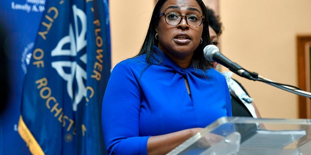 Rochester, N.Y. Mayor Lovely Warren was indicted Friday on charges she broke campaign finance rules and committed fraud during her reelection campaign three years ago. (AP Photo/Adrian Kraus, File)