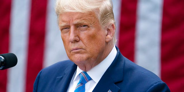 President Donald Trump speaks about coronavirus testing strategy, in the Rose Garden of the White House, Monday, Sept. 28, 2020, in Washington. (AP Photo/Evan Vucci)