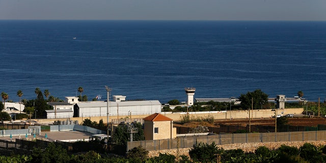 A general view shows the headquarters of the U.N. peacekeeping force in the southern Lebanese border town of Naqoura, Lebanon, Wednesday, Oct. 14, 2020.(AP Photo/Bilal Hussein)