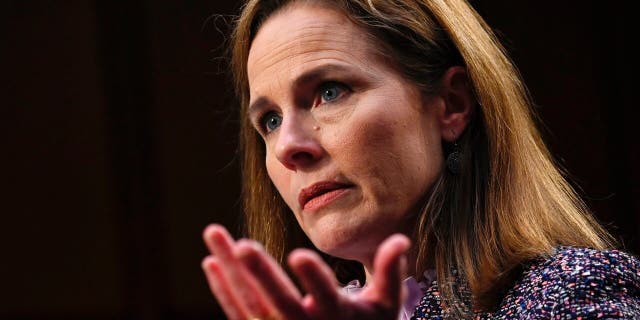 TravelGuides - Supreme Court hearing oral arguments in case that could overturn landmark abortion ruling in Roe v. Wade 4 Supreme Court nominee Amy Coney Barrett testifies during the third day of her confirmation hearings before the Senate Judiciary Committee on Capitol Hill in Washington, Wednesday, Oct. 14, 2020. (Andrew Caballero-Reynolds/Pool via AP)