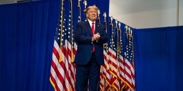 President Donald Trump arrives to speak during an event on "Protecting America's Seniors," Friday, Oct. 16, 2020, in Fort Myers, Fla. (AP Photo/Evan Vucci)