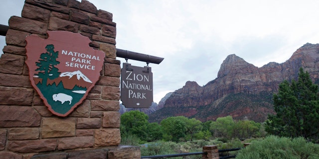 FILE - This Sept. 15, 2015, file photo, shows Zion National Park near Springdale, Utah. (AP Photo/Rick Bowmer, File)