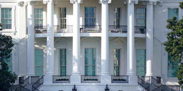 FILE: The White House as seen on Monday afternoon, Oct. 5, 2020, in Washington.