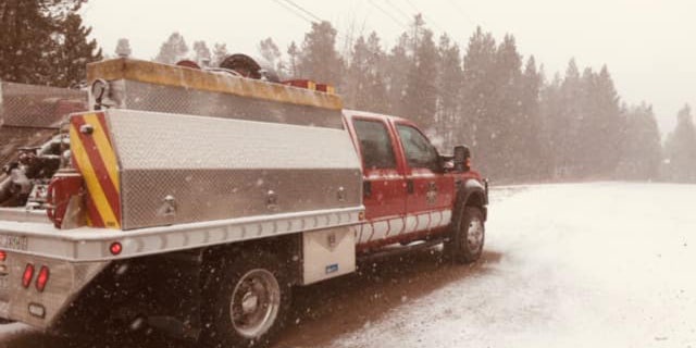 Snow fell Sunday near the East Troublesome Fire in a "welcome sight" for firefighters.