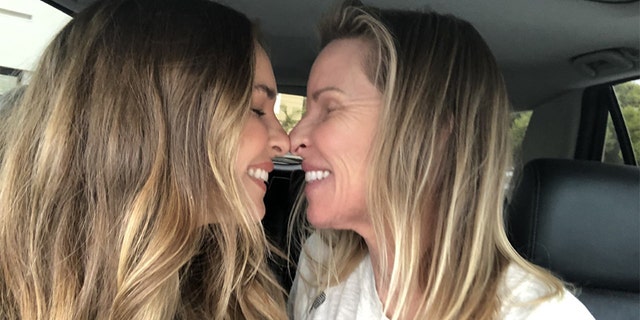 Ali Chanel (left) with her mom.