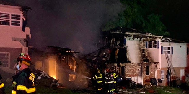 Baltimore Fire said it was on the scene of a 3-alarm fire with a possible explosion Sunday.