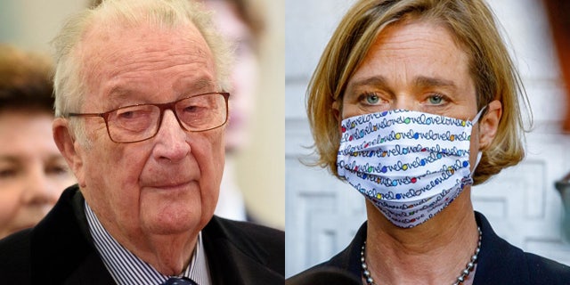 Belgian King Albert II, left, and Delphine Boel, now Delphine of Saxen-Coburg-Gotha, princess of Belgium. (Getty images)