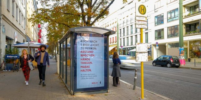 Such text-only ads will continue to run throughout the city, Visit Berlin said.