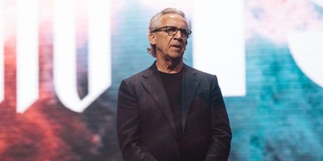 Bill Johnson, the senior lead pastor of Bethel Church in Redding, Calif., speaking at Heaven Come conference in Los Angeles. (Bethel Church)