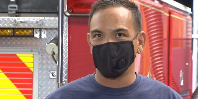 Richmond firefighter Manuel Gali said it was the first time he responded to a call for a woman about to give birth, but he was ready.