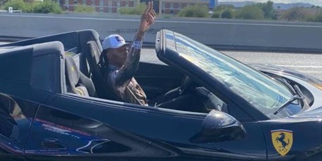EXPLICIT: Hopkins appeared to give the supporters two middle fingers up (Mark Forgy)