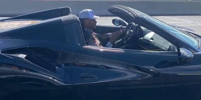 Hopkins was driving in a Ferrari when he allegedly made the gesture. (Mark Forgy)