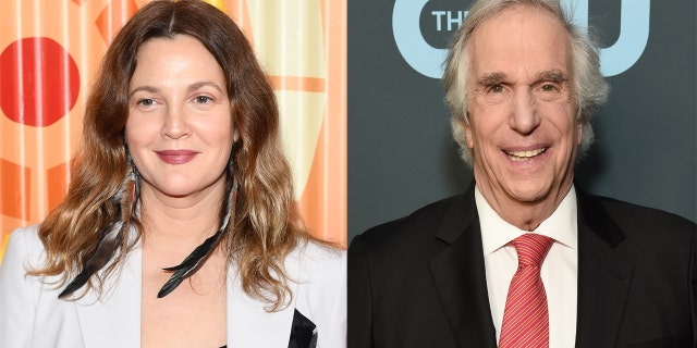Drew Barrymore (left) said that Henry WInkler's kindness changed her life 'forever.'