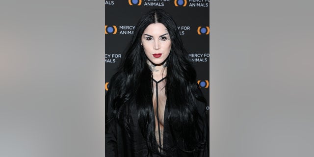 Kat Von D attends the Mercy For Animals 20th Anniversary Gala at The Shrine Auditorium on Sept. 14, 2019 in Los Angeles.