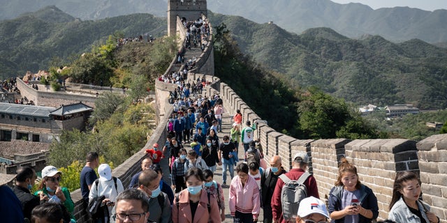 China celebrates National Day and Mid-Autumn Festival on October 1 with an eight-day holiday this year. (Yan Cong/Bloomberg via Getty Images)