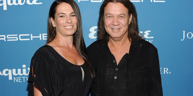 Musician Eddie Van Halen and his wife Janie Liszewski in 2013. Liszewski paid tribute to her late husband on Wednesday. (Photo by Jamie McCarthy/Getty Images for Esquire)