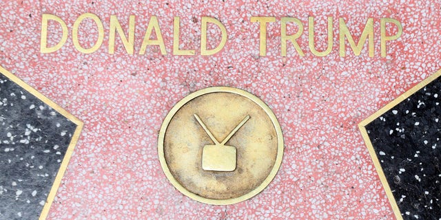 Donald Trump's star of the Hollywood Walk of Fame.