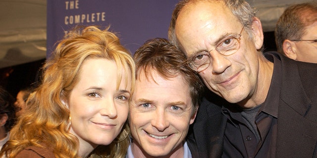 From left: Lea Thompson, Michael J. Fox and Christopher Lloyd. Claudia Wells described the ‘Back to the Future’ cast as a family.