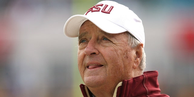 JACKSONVILLE, FL - JANUARY 01: Florida State Seminoles head coach Bobby Bowden watches his team take on the West Virginia Mountaineers at the Konica Minolta Gator Bowl on January 1, 2010 in Jacksonville, Florida.  Florida State beat West Virginia 33-21 in Bobby Bowden's last game as head coach of the Seminoles.  (Photo by Doug Benc / Getty Images)