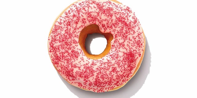 The strawberry-flavored icing is blended with both ghost pepper and cayenne pepper.