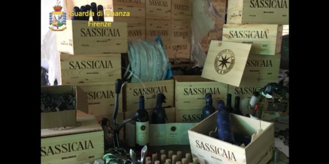 Italian investigators confiscated thousands of bottles of fake Bolgheri Sassicaia by Tenuta San Guido wine.