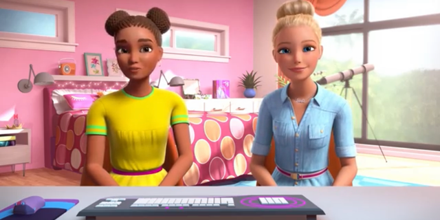 Barbie and Nikki take a stand against racism in a new video posted to Barbie's YouTube page. (YouTube/Mattel).