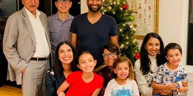 Dr. Sam Dubal and family, provided by his sister