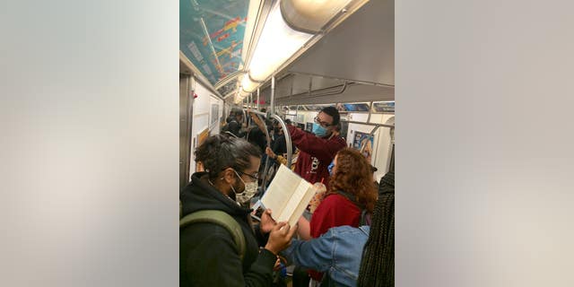 Some rush-hour subway cars saw passengers standing shoulder-to-shoulder.