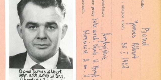 A photo of James Bond, a British Embassy employee who served in Poland in the 1960s.