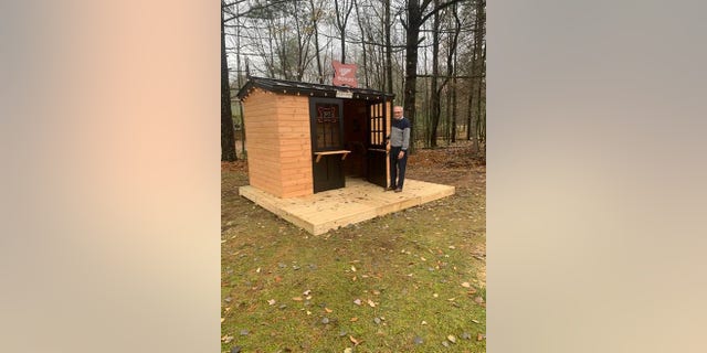 Jim Kasten, 79, won the ultimate prize of a backyard dive bar.