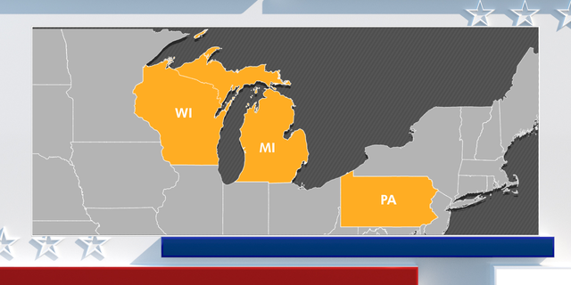 In Pennsylvania, Michigan and Wisconsin, election workers are not allowed to prepare and scan ballots before Election Day - a process called pre-canvassing.