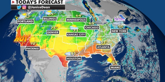 The national forecast for October 12, 2020.