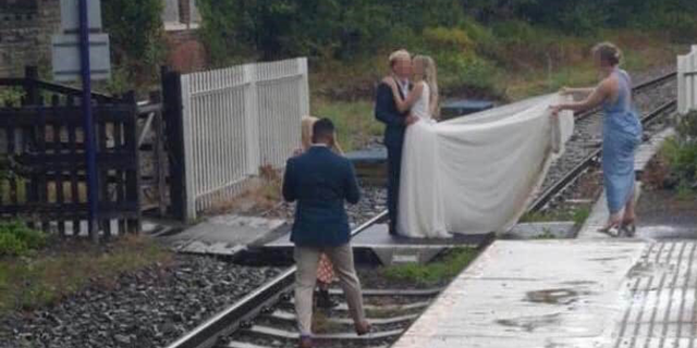 “Wedding photos or selfies on the track are just plain stupidity," said Allan Spence, the head of Passenger &amp; Public Safety for the U.K. Network Rail service.